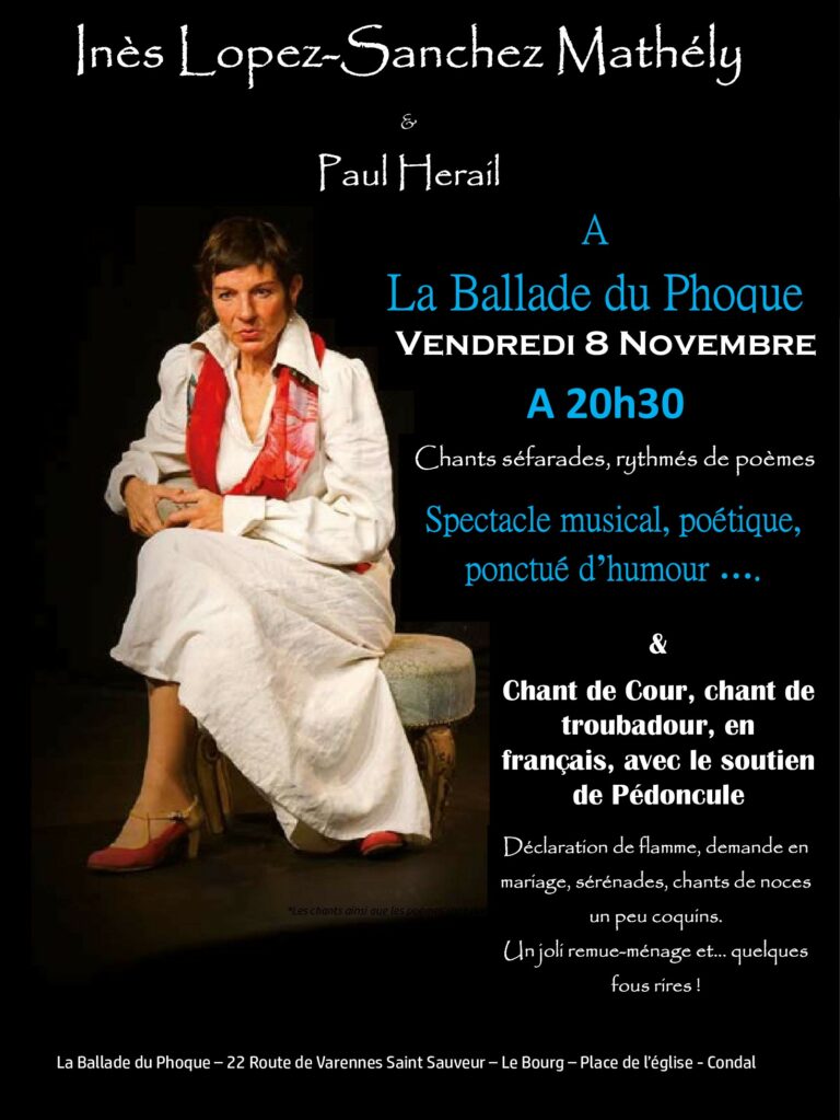 Lire la suite à propos de l’article Vendredi 8 Novembre à 20h30 concert d’exception.